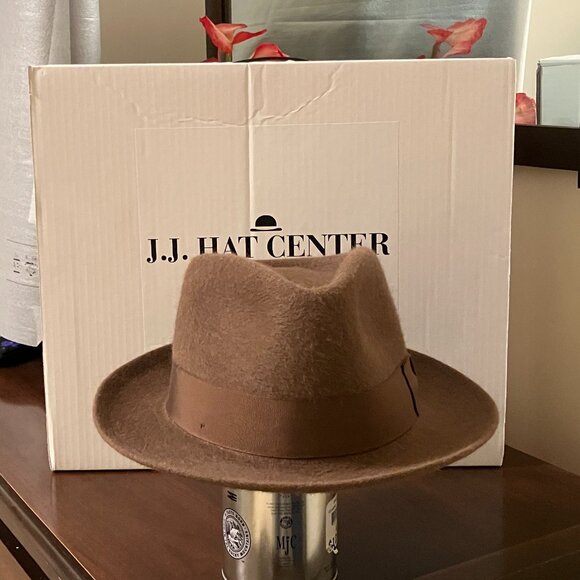 Magill Brown Teardrop Fedora - Size: 58 - Picture 3 of 14